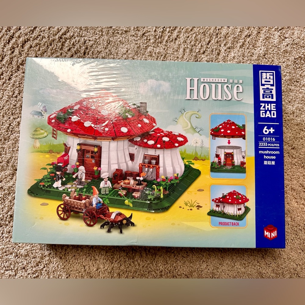 NISB Flego (fake Lego) Mushroom House Building Set